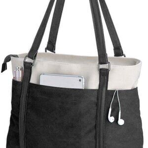 Women's Work Bag with Laptop Compartment Zipper Pockets Teacher Totes Purse